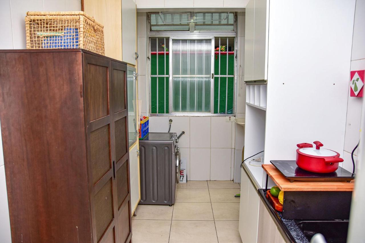Charmoso Apto A Beira-Mar Com Wi-Fi Em Santos Sp Apartment Bagian luar foto