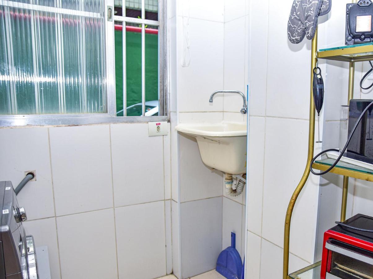Charmoso Apto A Beira-Mar Com Wi-Fi Em Santos Sp Apartment Bagian luar foto