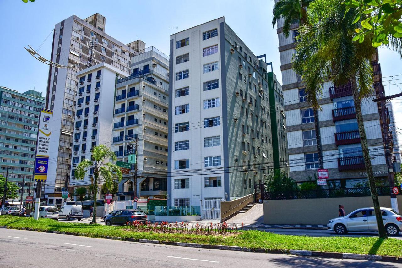 Charmoso Apto A Beira-Mar Com Wi-Fi Em Santos Sp Apartment Bagian luar foto