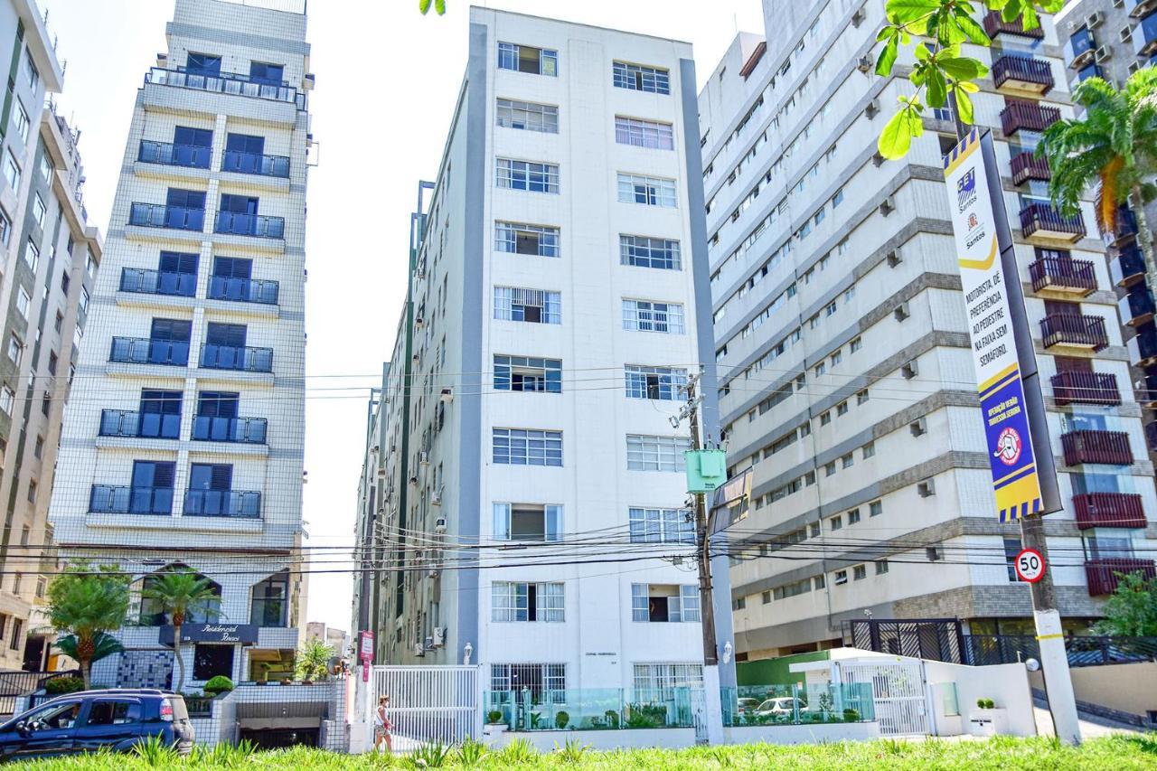 Charmoso Apto A Beira-Mar Com Wi-Fi Em Santos Sp Apartment Bagian luar foto