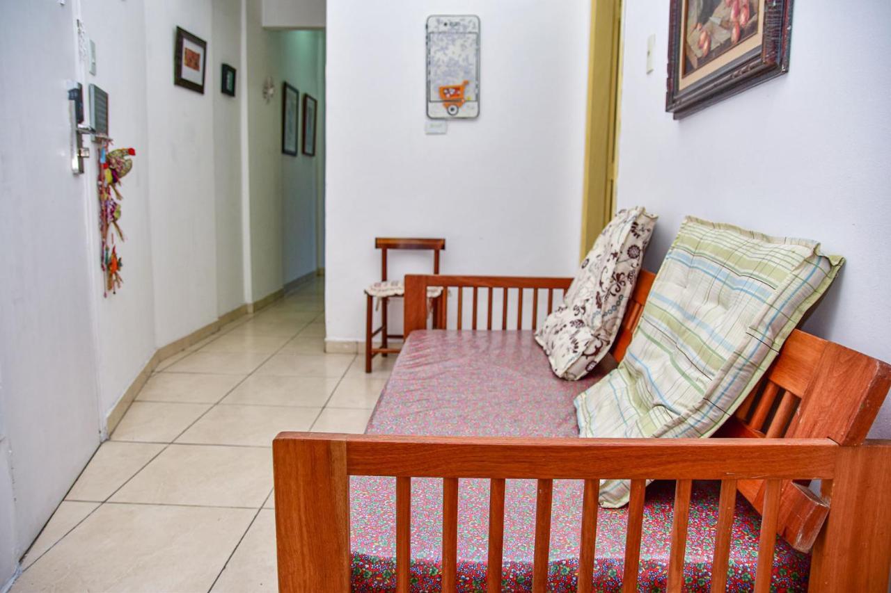 Charmoso Apto A Beira-Mar Com Wi-Fi Em Santos Sp Apartment Bagian luar foto